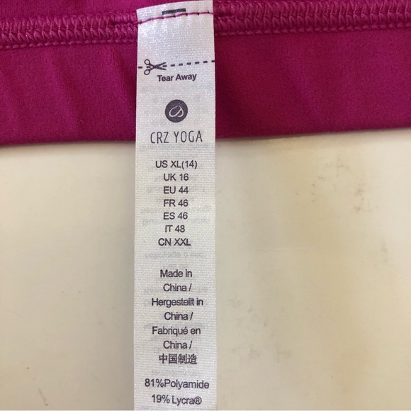 CRZ YOGA Womens Butterluxe Adjustable Spaghetti Strap Sports Bra Size XL /14 - Picture 6 of 11